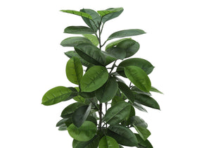 52" Tall Artificial Rubber Tree, Indoor Faux Potted Plant