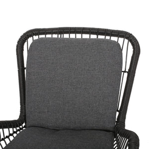 Outdoor Wicker Club Chair With Cushions (Set of 2)