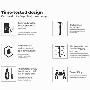 36 x 80 Fiberglass Entry Door with Brickmould & Frosted Glass