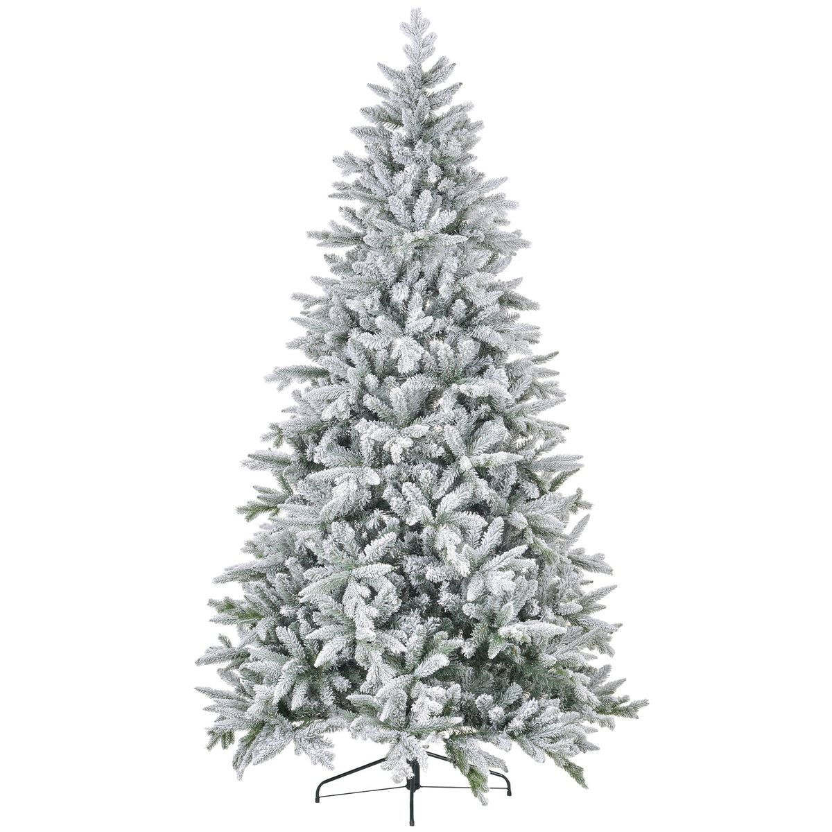 HOMCOM 8ft Snow Flocked Artificial Christmas Tree