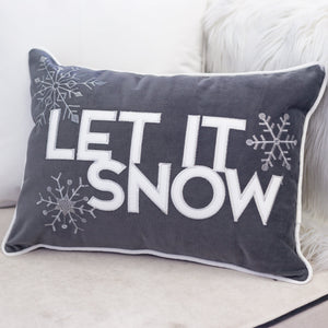 Nneka Let It Snow Lumbar Pillow