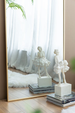 28x1x74' Celine Gold Arch Body Mirror