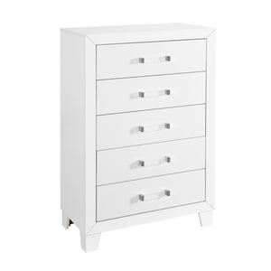 OMODA White 5 Drawer Modern Chest