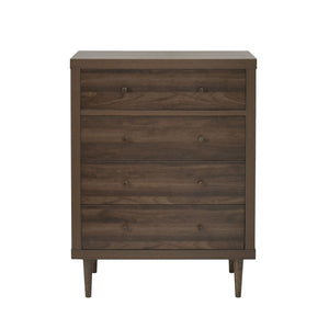 Farhart Mid Century Modern 4 Drawer Dresser - Walnut