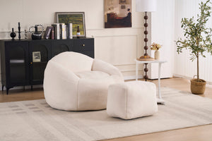 Foam Bean Bag Chairs for Adults/Teens with Filling and Chenille Cover