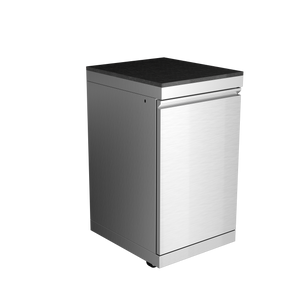 Storage Cabinet Stainless Steel Outdoor Kitchen Islands Right Open