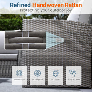 Modern Patio Set With Table And Cushions
