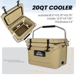 20 Quart Khaki Cooler