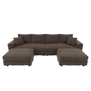 Modern Comfy Upholstered Sofa Cloud Couch & Deep Seat Couches