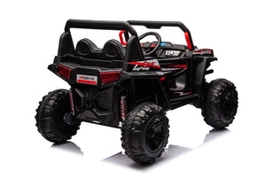 12V7A*1 30W*4 Four-Wheel Drive Seat One Button Start, Forward And Backward, High And Low Speed, Music, Front Light, Power Display, Two Doors Can Open, 2.4G R / C, Seat Belt Four Wheel Absorber