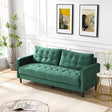 74'-High-Resilience-three-seater-Sofa,-Wooden-Frame-3-Seat-Sofa,-Comfy-,-Modern-Upholstered-Sofa,-Living-Room-Bedroom-Apartment-,Green-