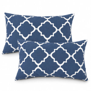 2 Pack Outdoor Lumbar Pillow Covers