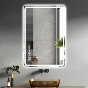 24X40 Inch LED Bathroom Mirror Vanity with Front Lights