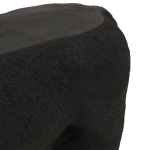 MGO Bear Bench, Concrete Outdoor Bench, Matte Black