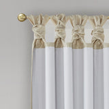 Twist Tab Total Blackout Window Curtain Panel Champagne 50x95