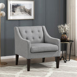 Contemporary Button Tufted Accent Chair