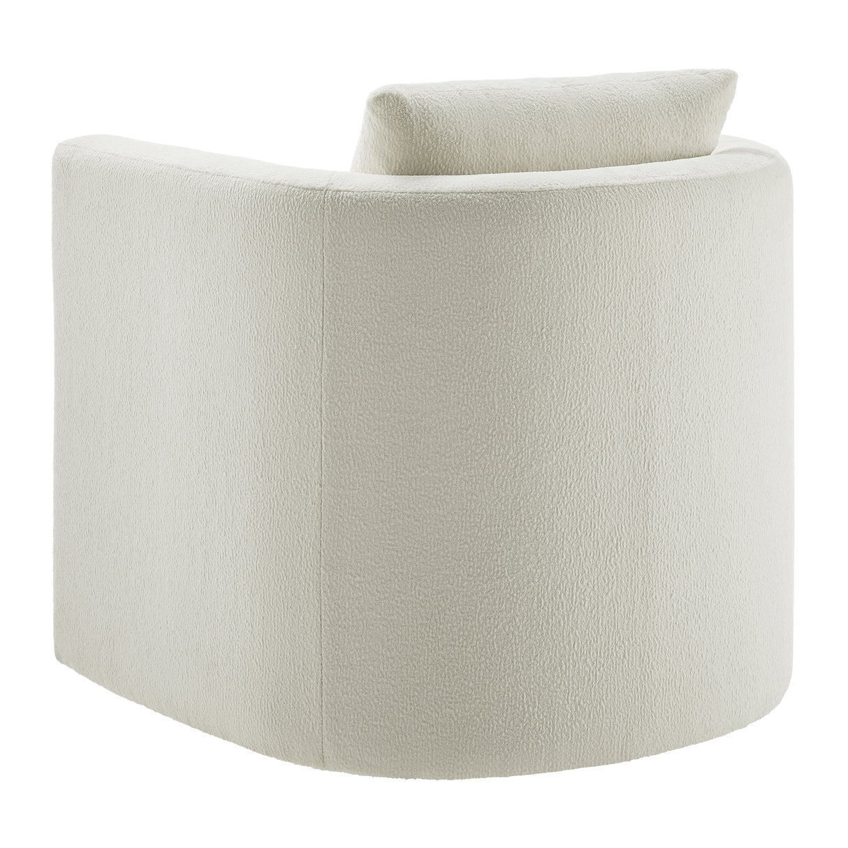 Sutton Light Grey Performance Fabric Swivel Barrel Chair