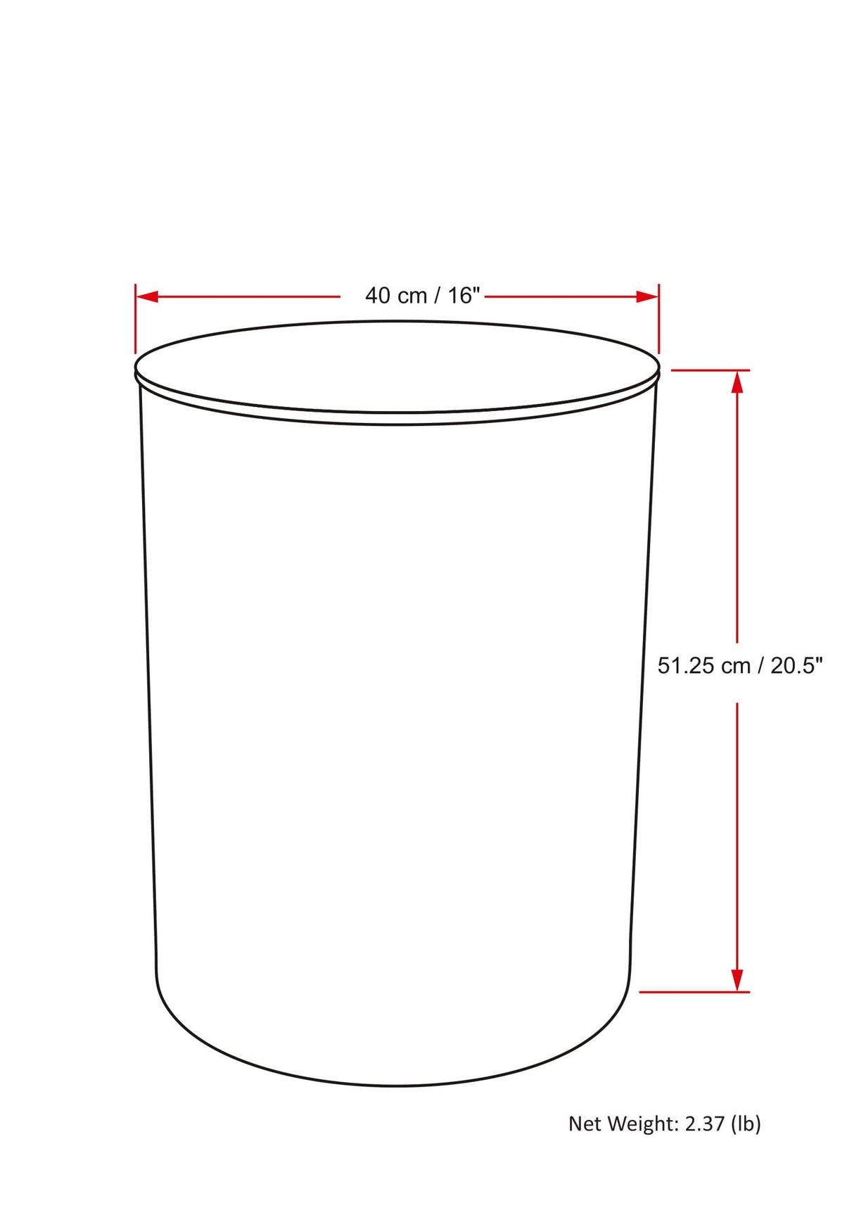 Curtis - Ombre Metal Cylinder Accent Table