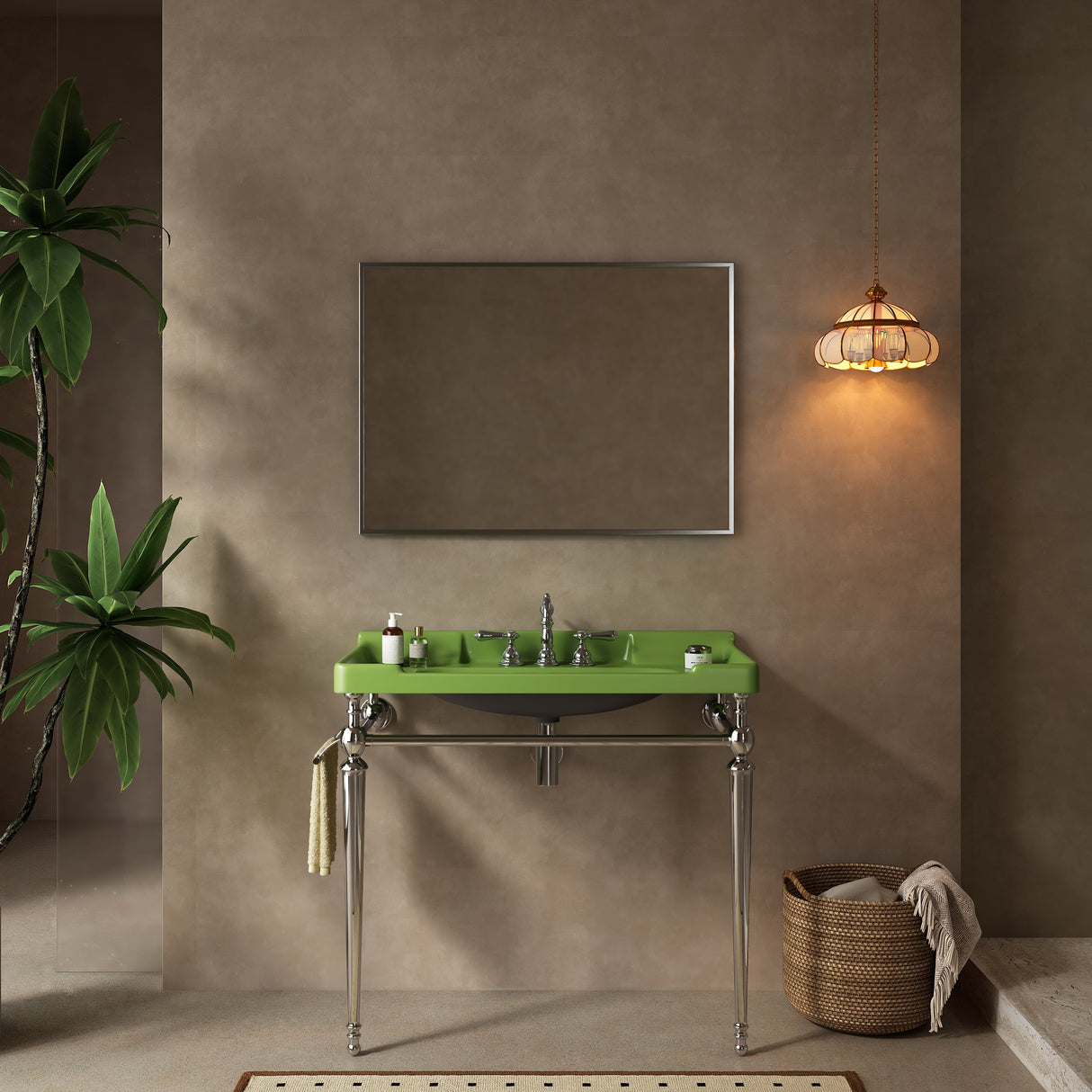 VICI 36" Bathroom Console Sink, Wall-Mounted