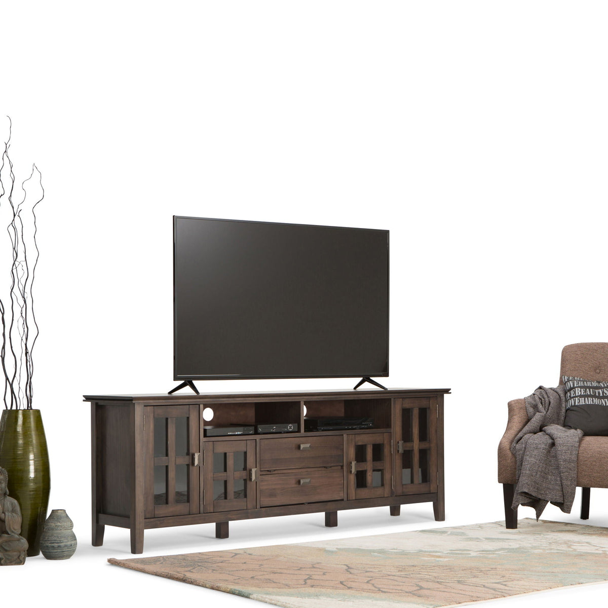 Artisan - TV Media Stand - Natural Aged Brown