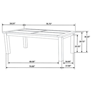 Guster - Rectangular Dining Table - Brown