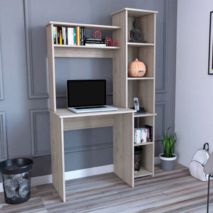 Versalles Writing Desk, Two Superior Shelves, Five Cubbies - Light