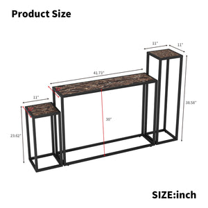 3-Piece Set of Narrow Table