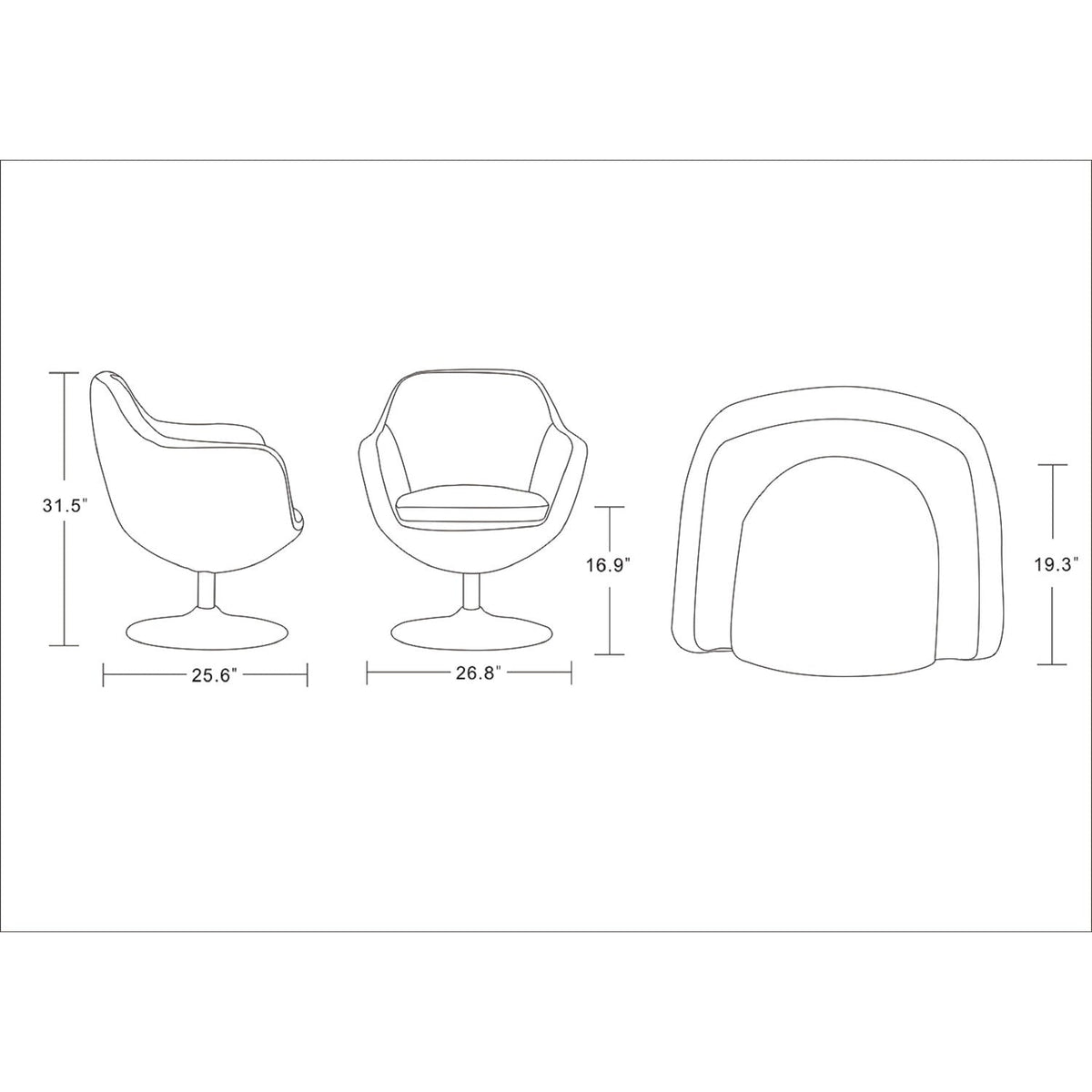 Caisson - Swivel Lounge Chair