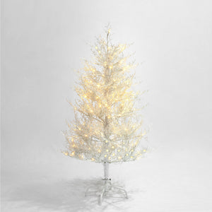 4FT Pre-Lit Aspen Fir Artificial Christmas Tree 230 Warm White LED Lights