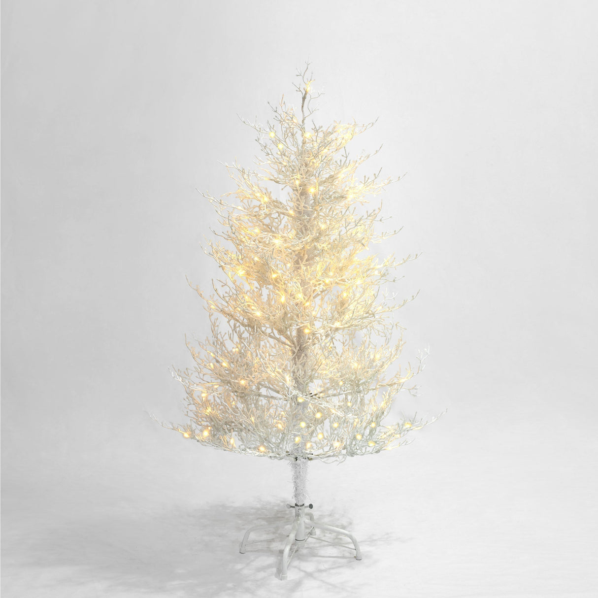 4FT Pre-lit Aspen Fir Artificial Christmas Tree with 230 Warm White LED Lights