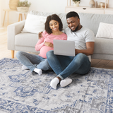 NAAR MARFI Collection Oriental Non-Shedding and Stain Resistant Area Rug