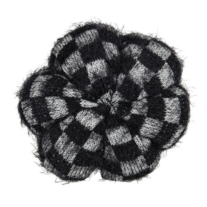 Set of 2 Fabric Black Pumpkins