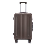 3 Piece ABS Spinner Wheel Luggage Set (Brown)