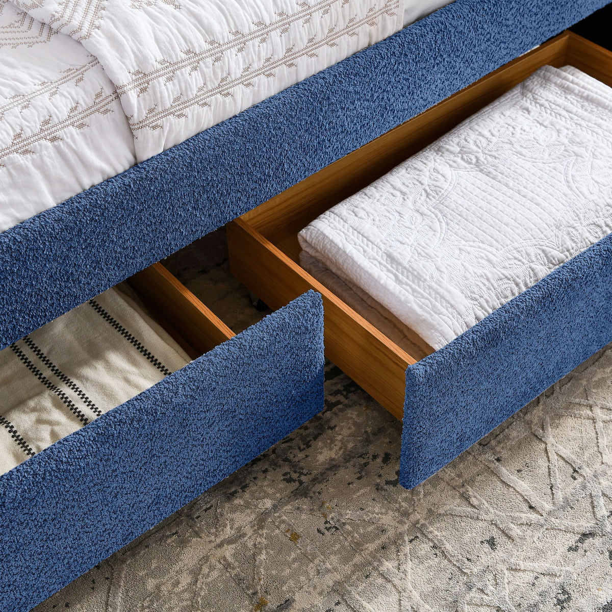 Upholstered Daybed & 2 Drawers