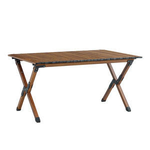 Lightweight Aluminum Roll-Up Rectangular Outdoor Table
