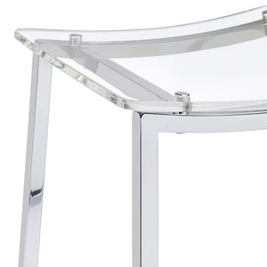 Staten - Backless Bar Stool (Set of 2) - Chrome