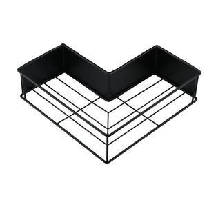 2-Pack Drill-Free Adhesive Corner Shower Caddy Organizer