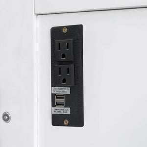 Murphy Bed With Desk, LED Lights & USB Charging Station