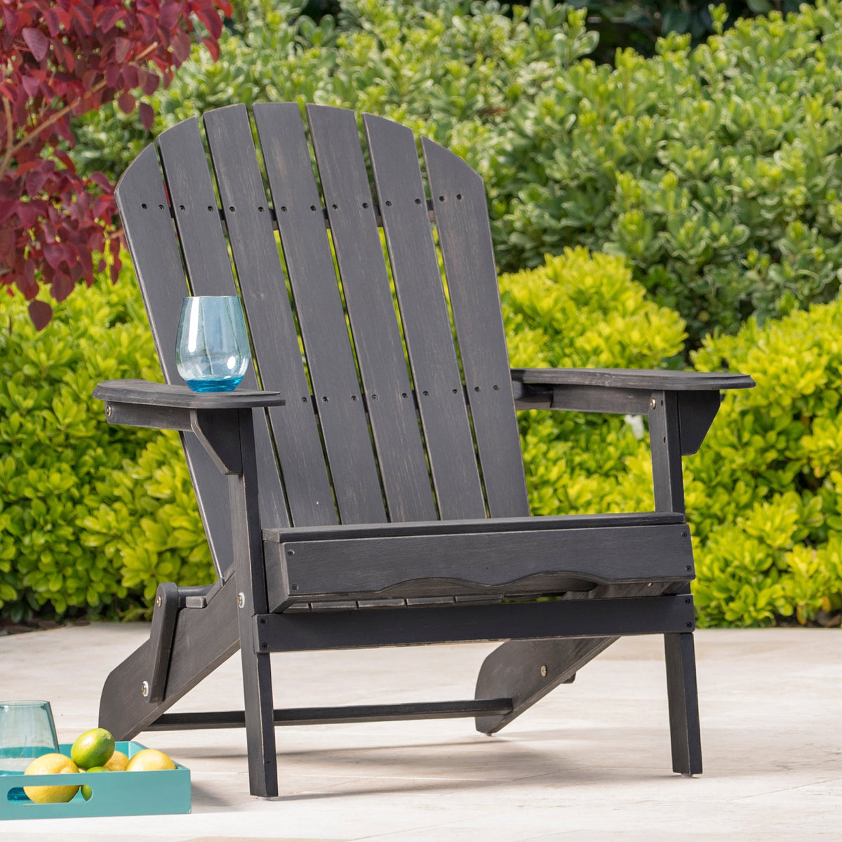 Malibu Adirondack Chair with Foldable Design - Acacia Wood