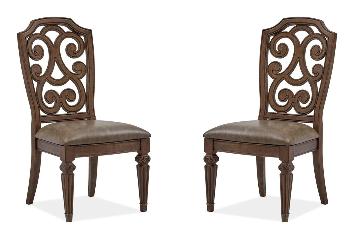 Durango - Wood Dining Side Chair With Upholstered Seat (Set of 2) - Willadeene Brown