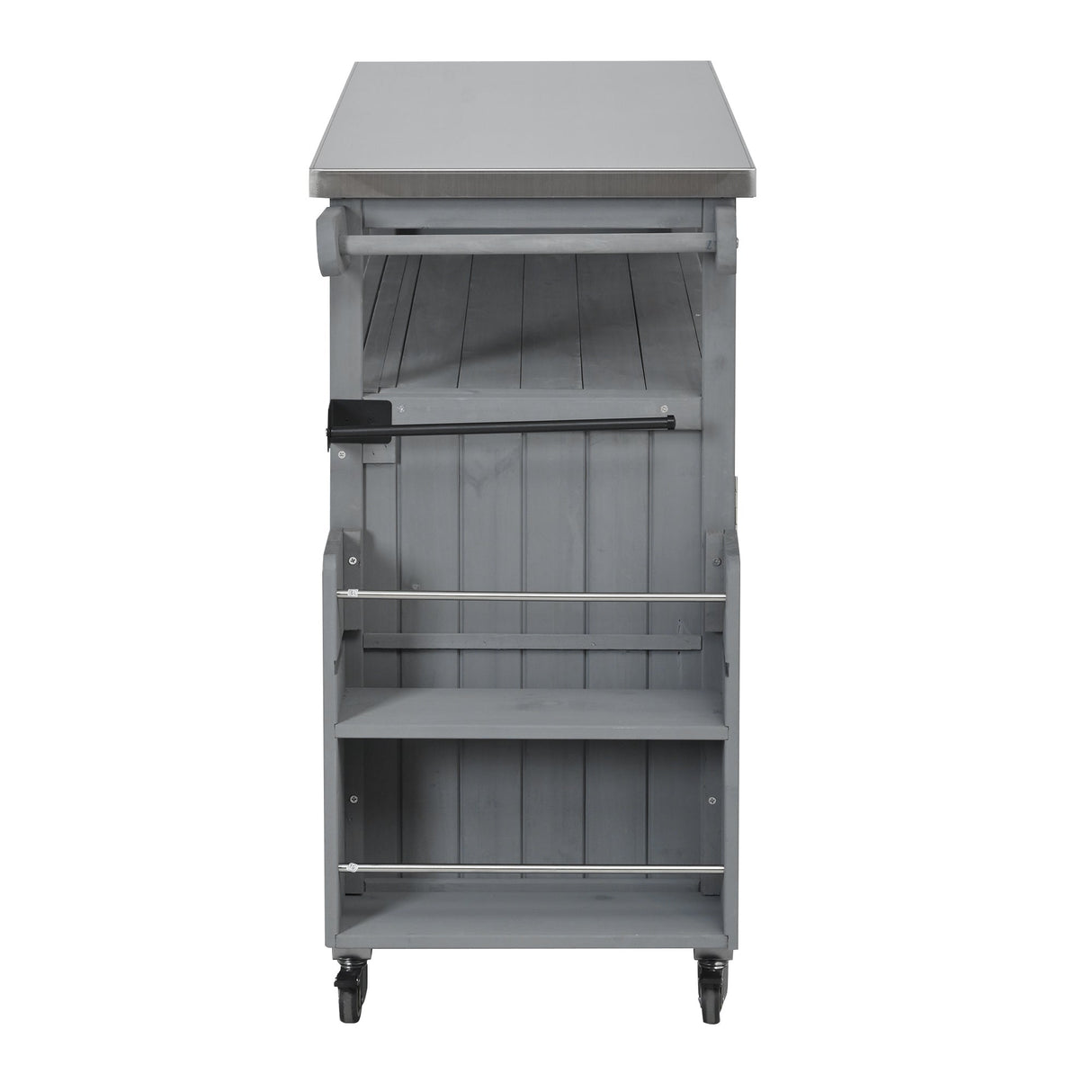 Foldable Outdoor Kitchen Island Patio Mobile Kitchen Cart