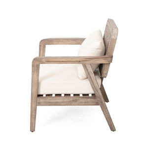 Outdoor Acacia Wood Patio Club Chair