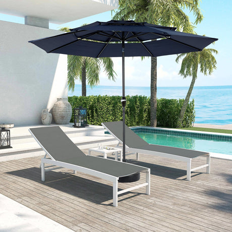 3-tier Ventilated 10-Foot Auto-Tilt Umbrella
