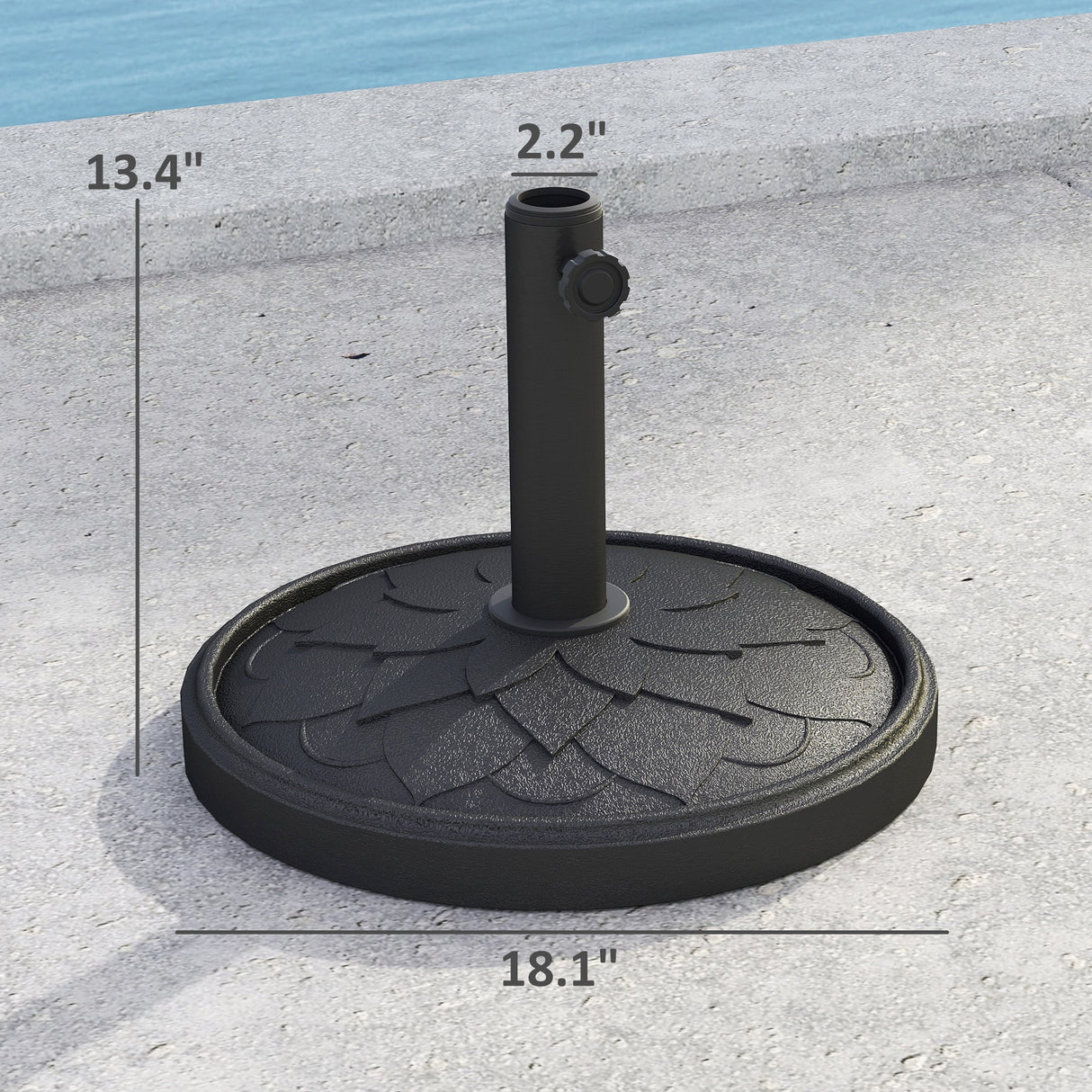Elegant Design Resin Outdoor Umbrella Stand Base