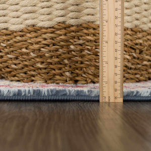Brend Rust Medallion Area Rug - Clearance