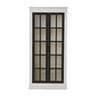 Rustic Style Display Cabinet With Glass Doors For Collectibles