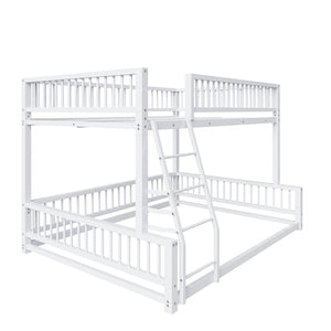 Bunk Bed With Ladder And Safety Guardrails