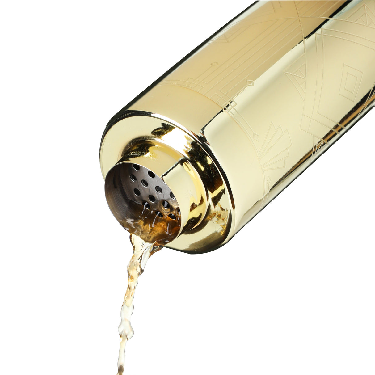 Art Deco Gold Cocktail Shaker in Gold Viski®