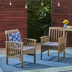 Casa Acacia Dining Chair Set with Cushions