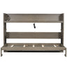 Murphy Bed With Desk, LED Light And USB Charging Station